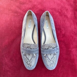 Cole Haan GRAND.OS Women's Snake Print Gray suede Loafers